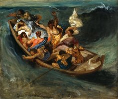 Christ on The Sea of Galilee 2 by Eugene Delacroix