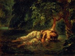 The Death of Ophelia by Eugene Delacroix
