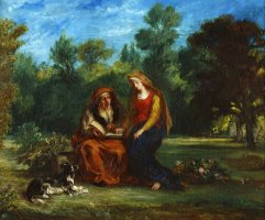 The Education of The Virgin by Eugene Delacroix