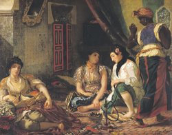 The Women of Algiers in Their Apartment by Eugene Delacroix