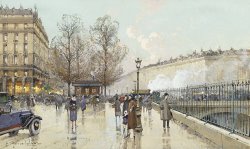 Le Boulevard Pereire Paris by Eugene Galien-Laloue