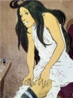 A Drug Addict Injecting Herself Early 20th Century by Eugene Grasset