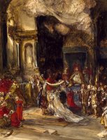 A Royal Marriage Scene by Eugene Isabey