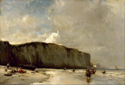 View Along The Norman Coast by Eugene Isabey
