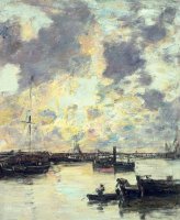 The Port by Eugene Louis Boudin