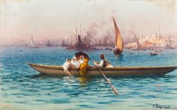 Amusement on The Caique by Fausto Zonaro