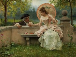 A Conversation in Love in The Park by Federico Andreotti