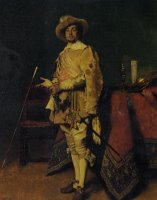 Dashiing Cavalier by Ferdinand Roybet