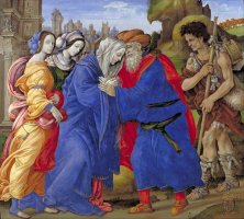 The Meeting of Joachim And Anne Outside The Golden Gate of Jerusalem by Filippino Lippi