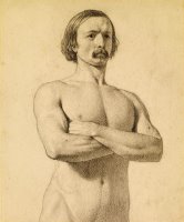 Male Nude by Ford Madox Brown