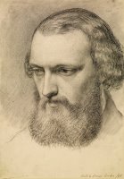 Portrait Head Study of Daniel Casey (three Quarter View) by Ford Madox Brown