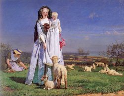 The Pretty Baalambs by Ford Madox Brown