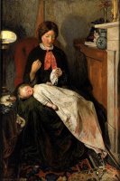 Waiting an English Fireside of 1854 55 by Ford Madox Brown