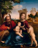 The Rest on The Flight Into Egypt with St. John The Baptist (ca. 1509) by Fra Bartolomeo