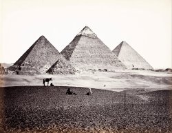 Pyramids of El Geezeh (from The Southwest) by Francis Frith