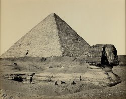 The Great Pyramid And The Great Sphinx, Egypt by Francis Frith