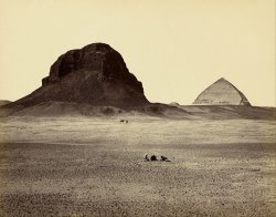 The Pyramids of Dahshoor, From The East by Francis Frith