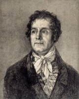 The Printer Gaulon by Francisco De Goya