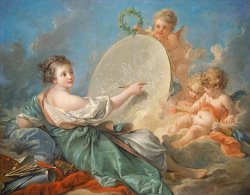 Allegory Of Painting by Francois Boucher