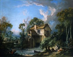 Mill at Charenton by Francois Boucher