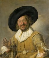 A Civic Guardsman Holding a Berkenmeier, Known As ‘the Merry Drinker’ by Frans Hals