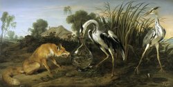 Fable of The Fox And The Heron by Frans Snyders