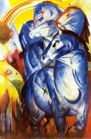 A Tower of Blue Horses by Franz Marc