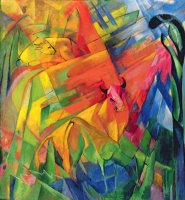 Animals in a Landscape by Franz Marc
