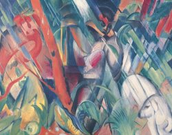 In the Rain by Franz Marc
