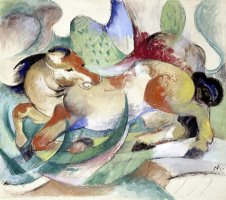 Jumping Horse by Franz Marc