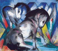 Two Horses by Franz Marc