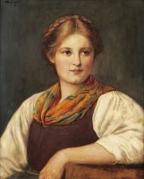 A Bavarian Peasant Girl by Franz von Defregger