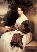 Portrait of Madame Ackerman, The Wife of The Chief Finance Minister of King Louis Philippe by Franz Xavier Winterhalter