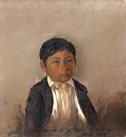 Colombia, Barranquilla, Portrait of Boy by Frederic Edwin Church
