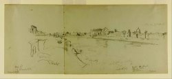 Drawing. Sketches From Rome. A. St. Peters And The Vatican Place Shown From The Northeast. B, C. ... by Frederic Edwin Church