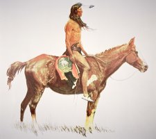 A Cheyenne Brave by Frederic Remington