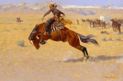 A Cold Morning On The Range by Frederic Remington