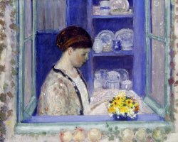 Mrs. Frieseke at The Kitchen Window by Frederick Carl Frieseke
