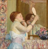 Woman with a Mirror by Frederick Carl Frieseke