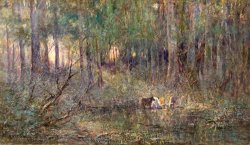 Violet And Gold by Frederick Mccubbin