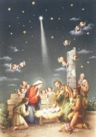 Christmas Card by French School