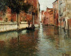 A Venetian Backwater by Fritz Thaulow