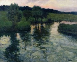 Landscape with a River by Fritz Thaulow