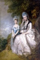 Hester, Countess of Sussex, And Her Daughter, Lady Barbara Yelverton by Gainsborough, Thomas