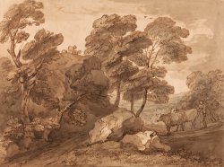 Landscape with Cows by Gainsborough, Thomas