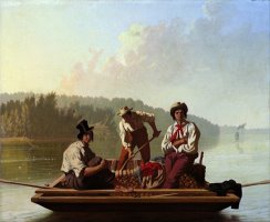 Boatmen on The Missouri by George Caleb Bingham
