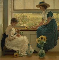 Sun and Moon Flowers by George Dunlop Leslie