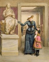 At The British Museum by George Goodwin Kilburne