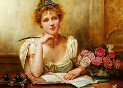 The Letter by George Goodwin Kilburne
