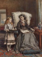 The Nursemaid by George Goodwin Kilburne